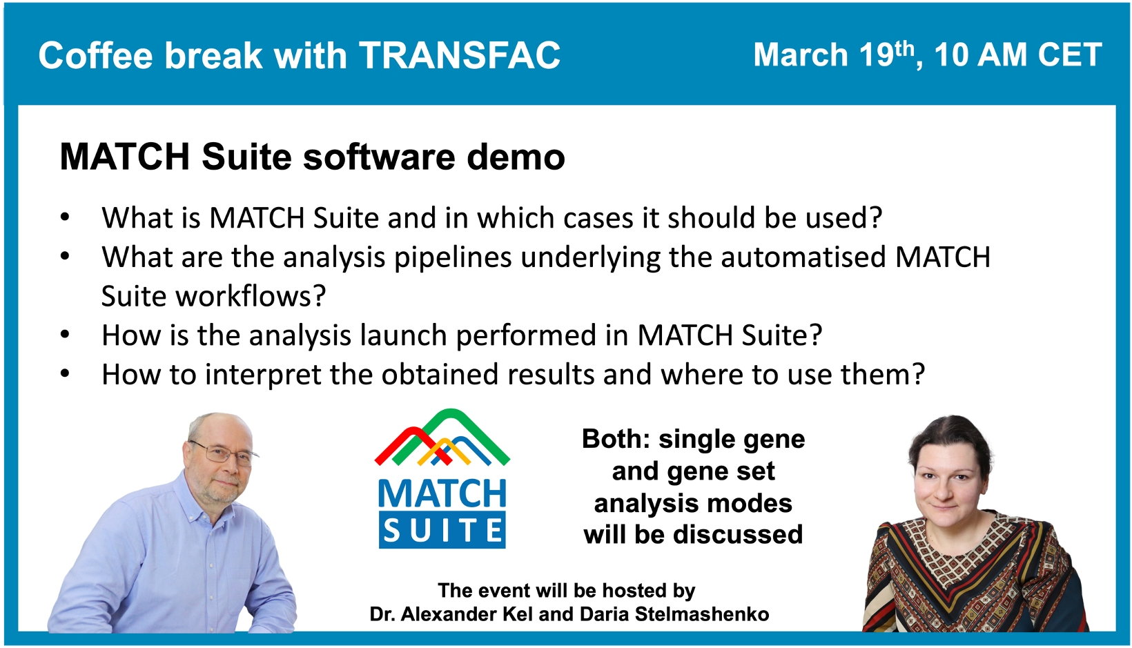 TRANSFAC MATCH Suite software demo