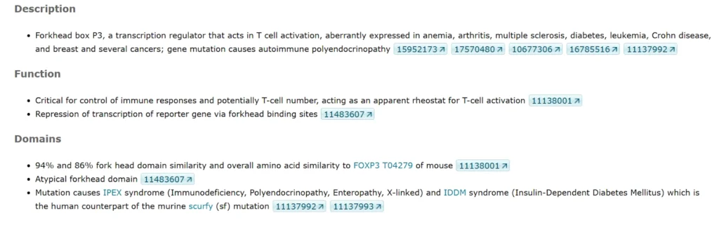 FOXP3: Master Regulator of Immune Tolerance and T-Cell Identity Annotations 1024x321