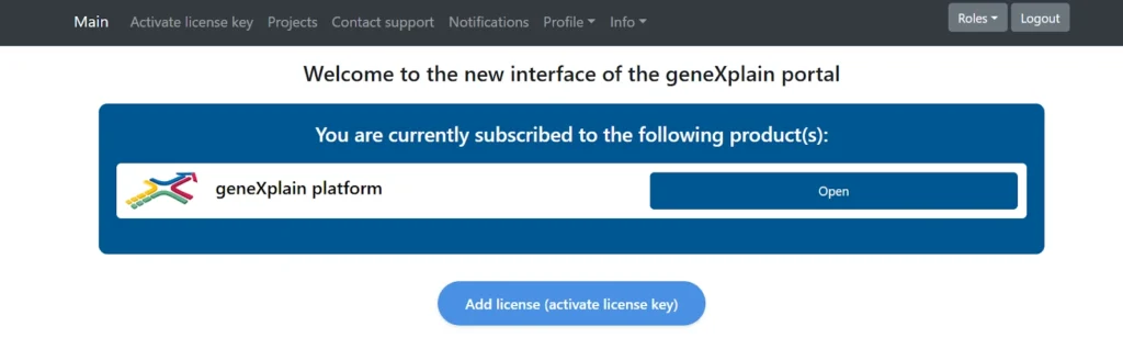 geneXplain platform Introduction, Load data, Analyze any sequence for TFBSs (GTRD) New Interface Genexplain Portal 1024x308