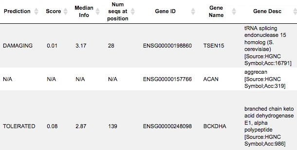 Genome variant analysis Position